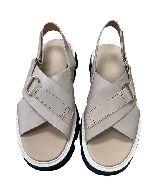 Sandals Flats By Sorel In Tan, Size:6.5