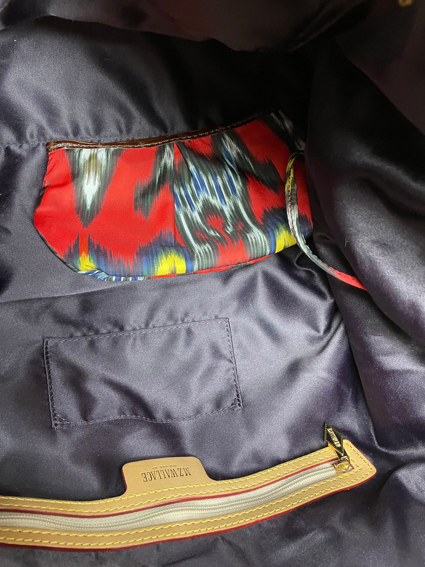 Tote By Mz Wallace In Red & Yellow, Size:Large