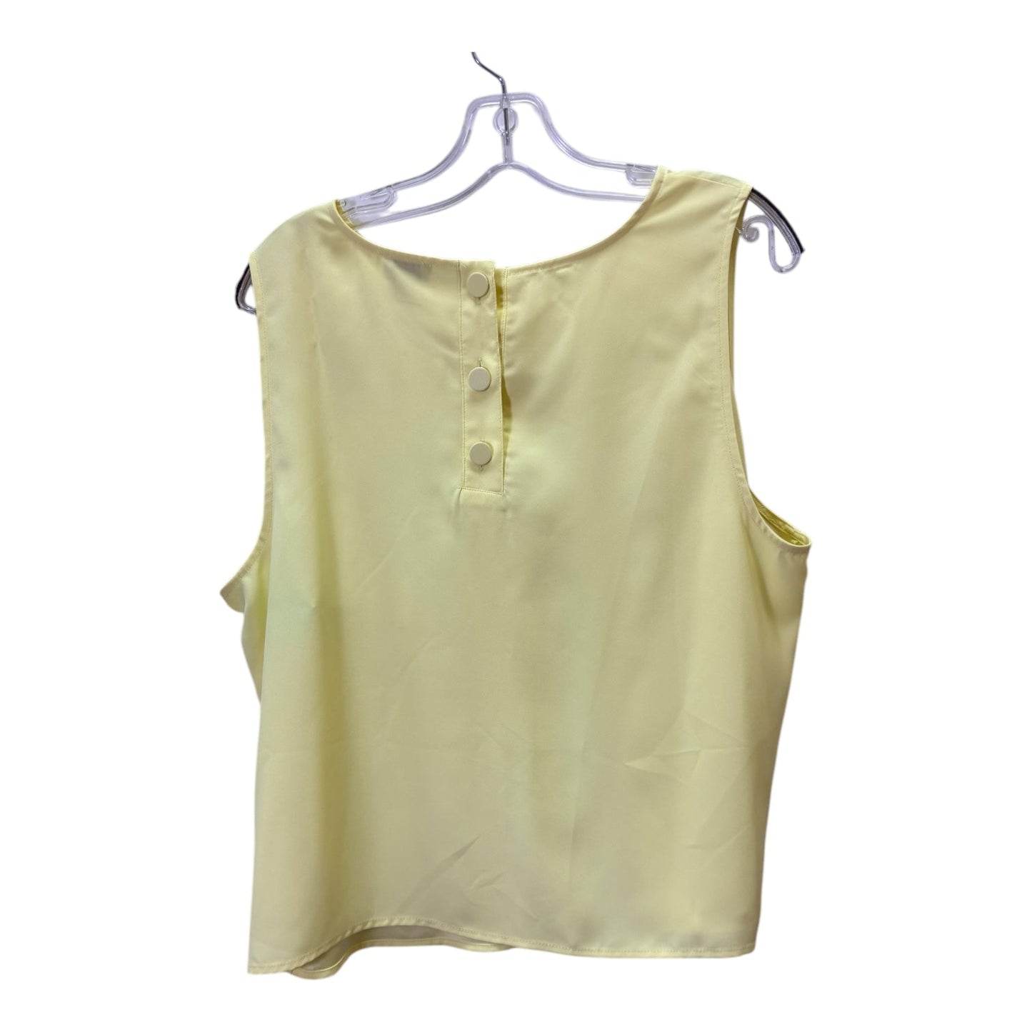 Top Sleeveless By J. Crew In Yellow, Size:Xl
