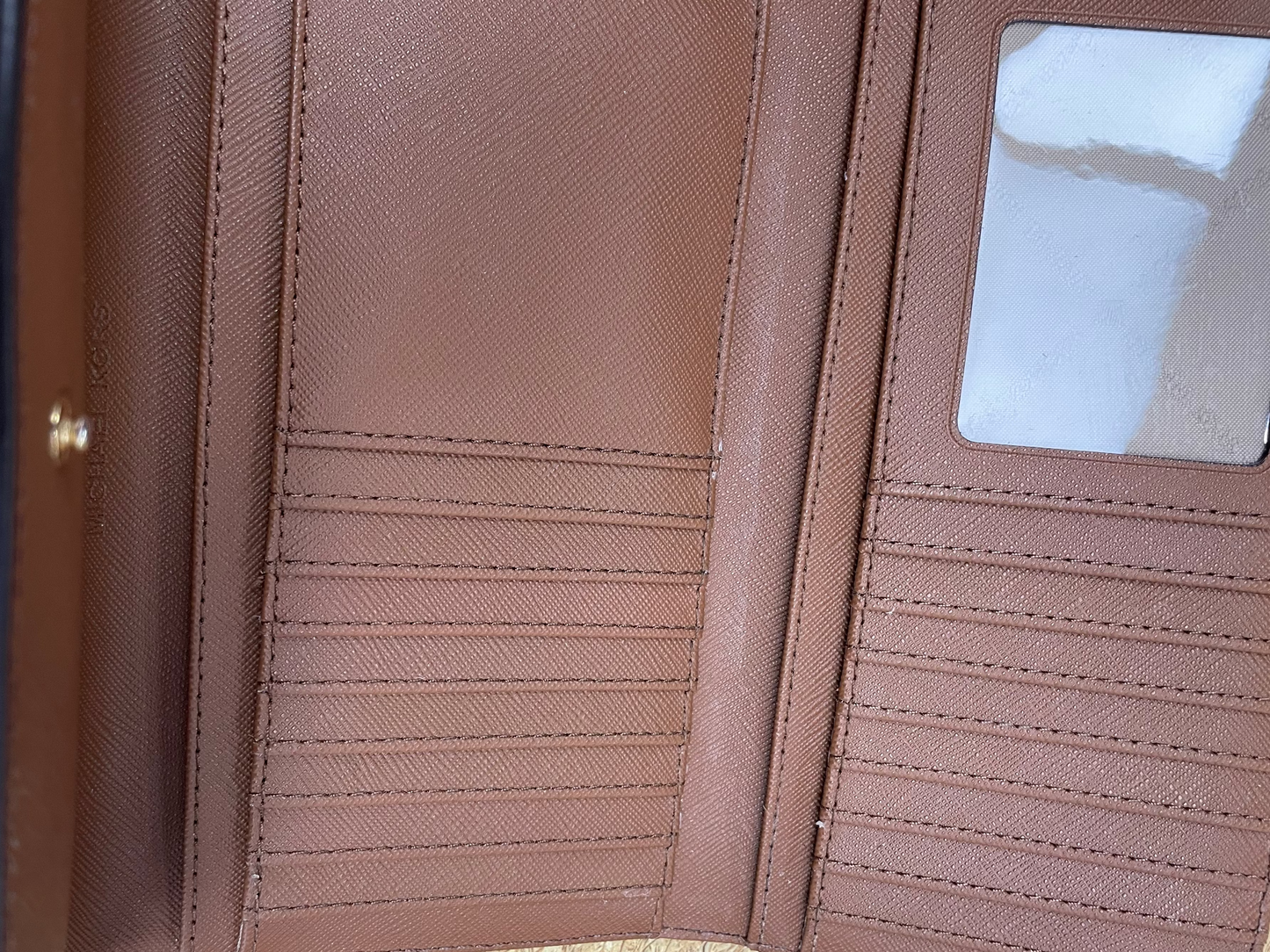 Wallet Designer By Michael Kors In Brown, Size:Medium