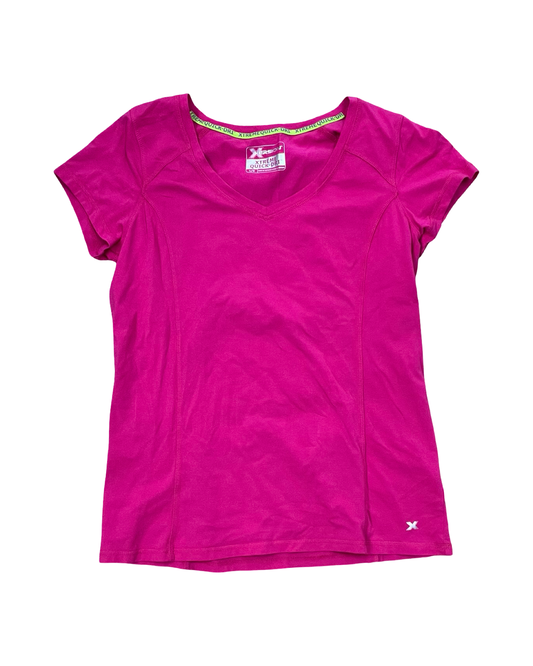 Athletic Top Ss By Xersion In Pink, Size:L