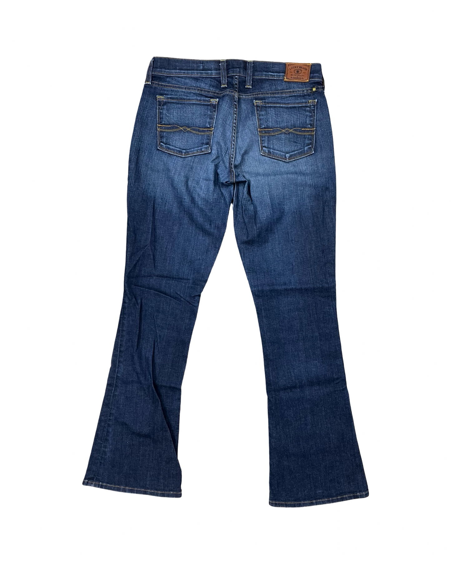 Jeans Boot Cut By Lucky Brand In Blue Denim, Size:4