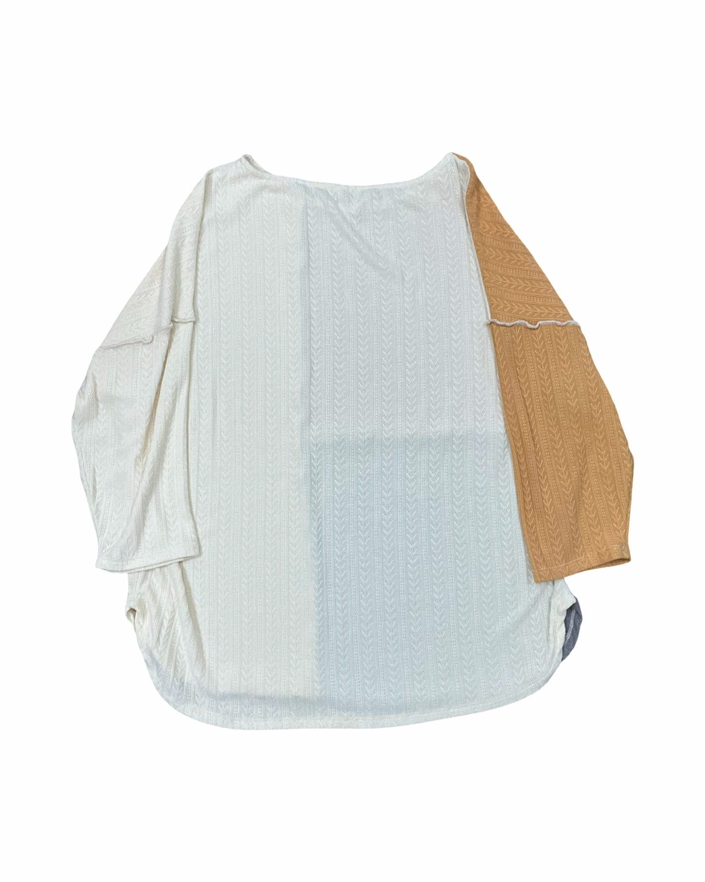 Top Ls By Clothes Mentor In Cream & Yellow, Size:M