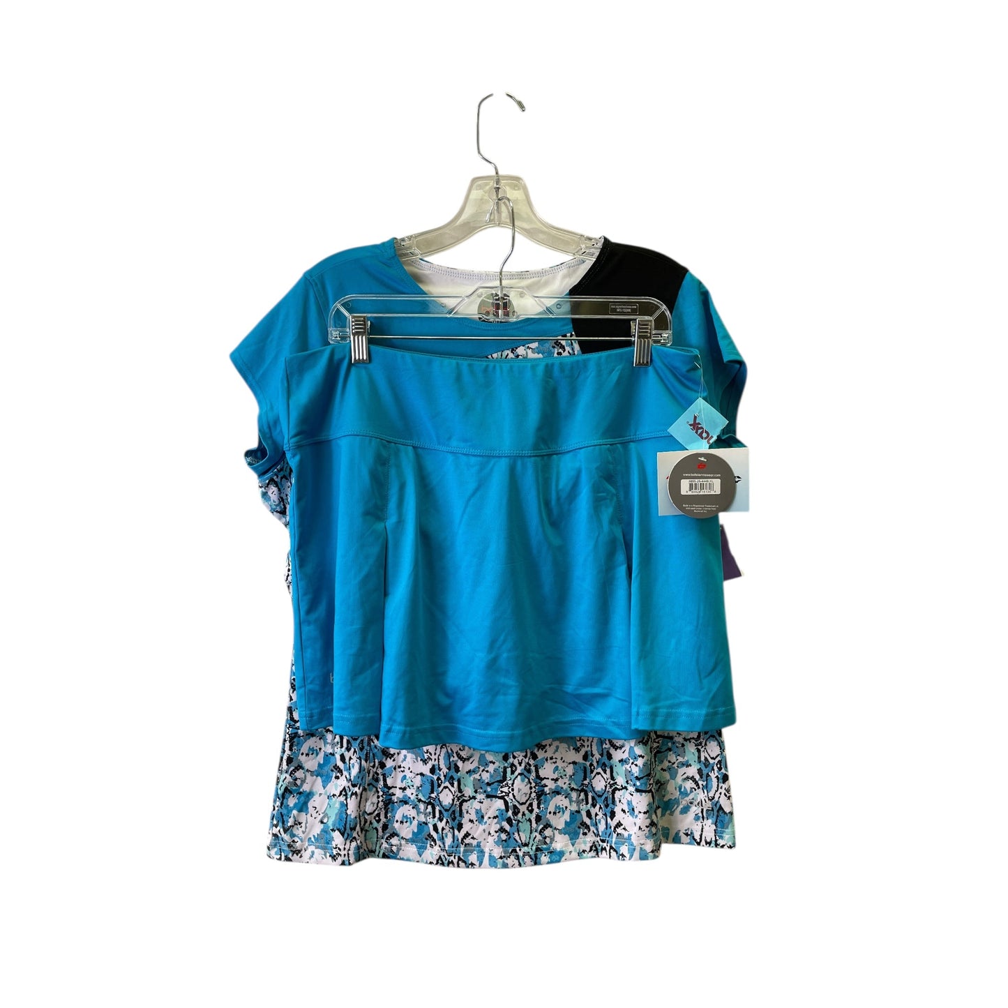Skort 2Pc Set By Bolle In Blue & White, Size:Xl