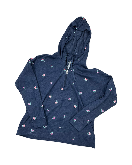 Sweatshirt Hoodie By Croft And Barrow In Blue, Size:M