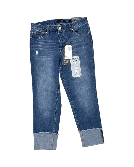 Jeans Cropped By 1822 Denim In Blue Denim, Size:12