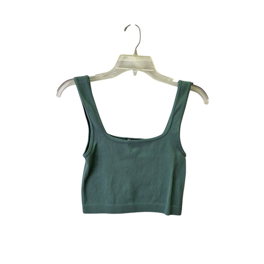 Athletic Bra By Zara In Green, Size:M