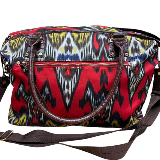 Tote By Mz Wallace In Red & Yellow, Size:Large