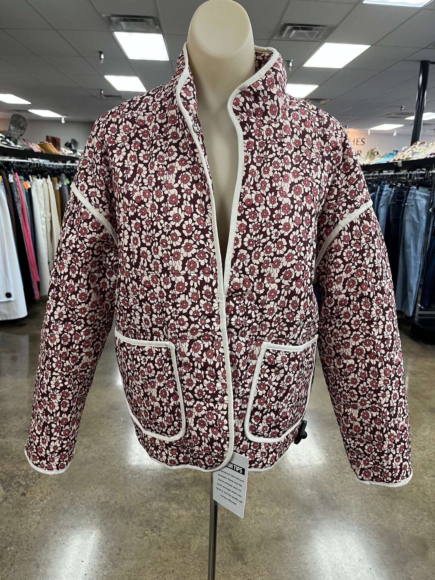 Jacket Other By Clothes Mentor In Maroon, Size:S