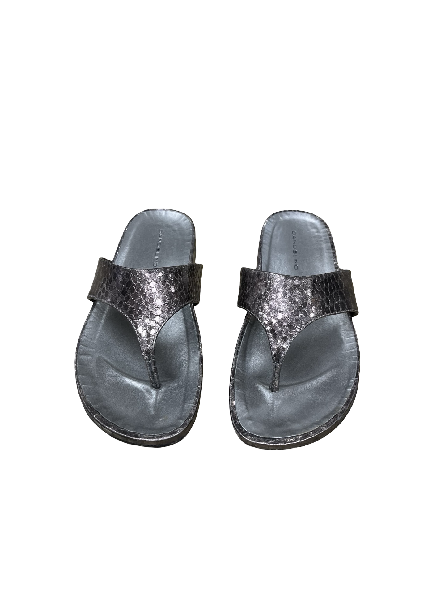 Sandals Flats By Bandolino In Taupe, Size:7