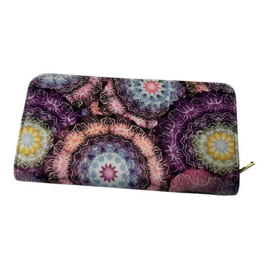 Wallet  In Purple, Size:Large
