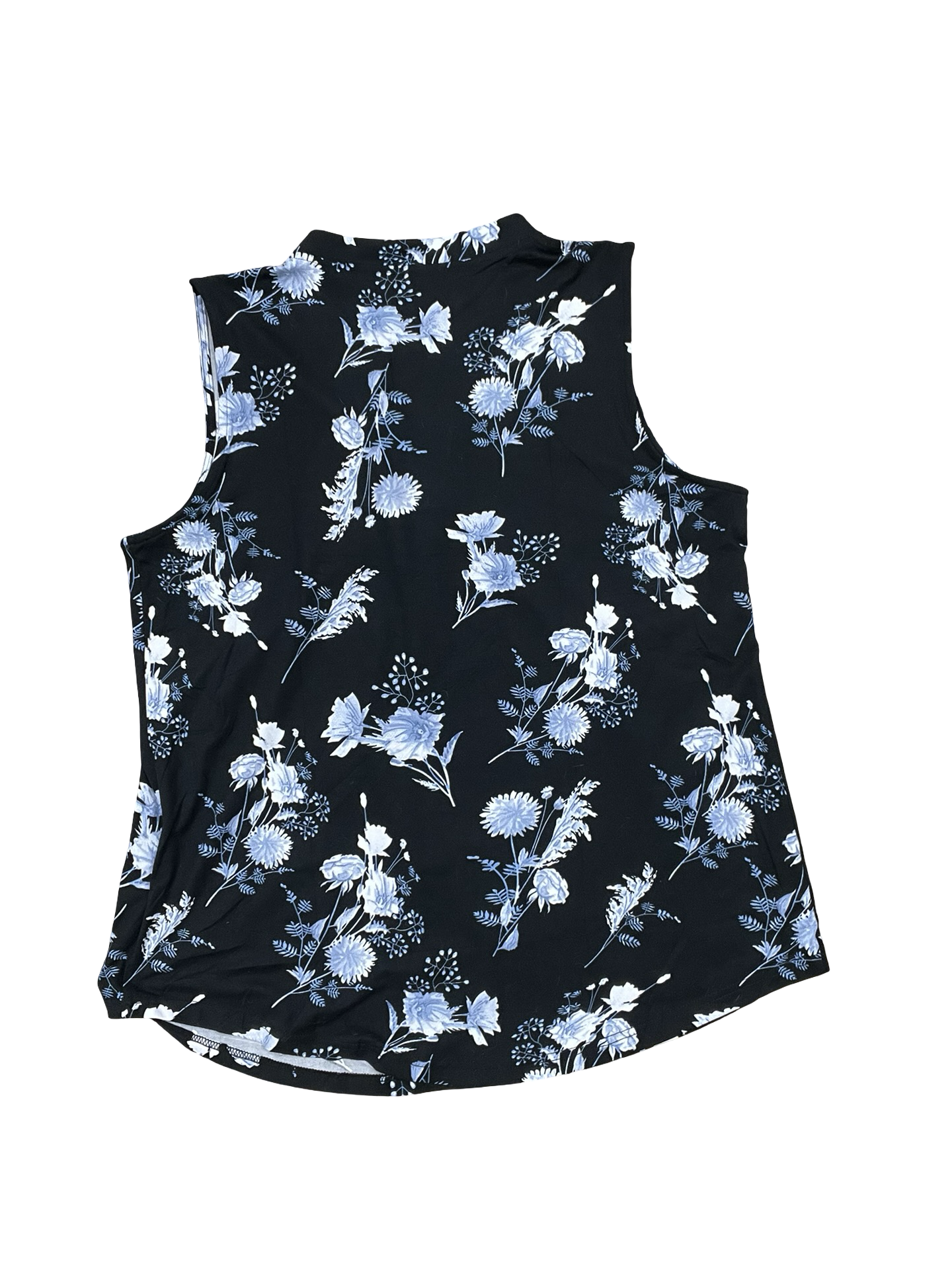 Top Sleeveless By Clothes Mentor In Black & Blue, Size:Xl