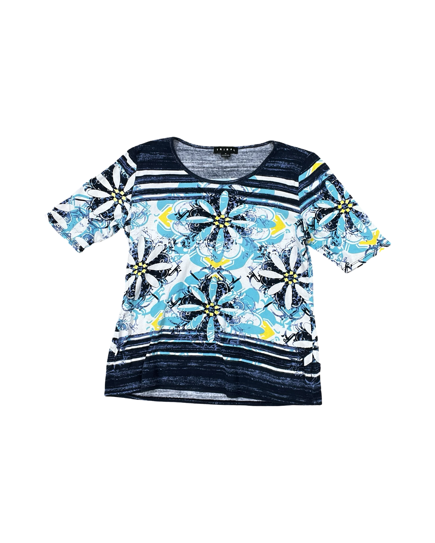 Top Ss By Tribal In Blue & White, Size:M
