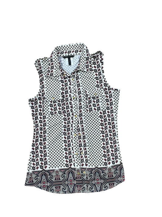 Top Sleeveless By Bcbg In Cream, Size:L