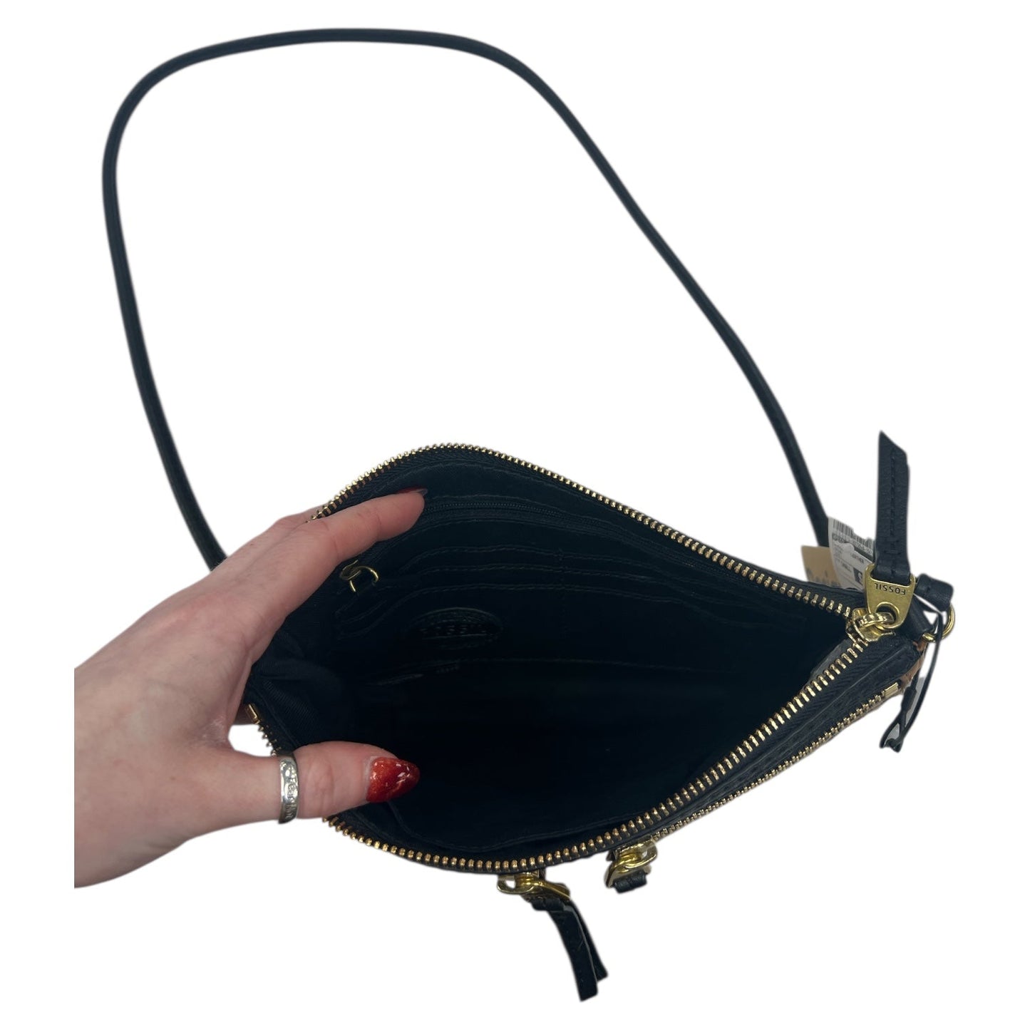 Crossbody Leather By Fossil In Brown, Size:Small