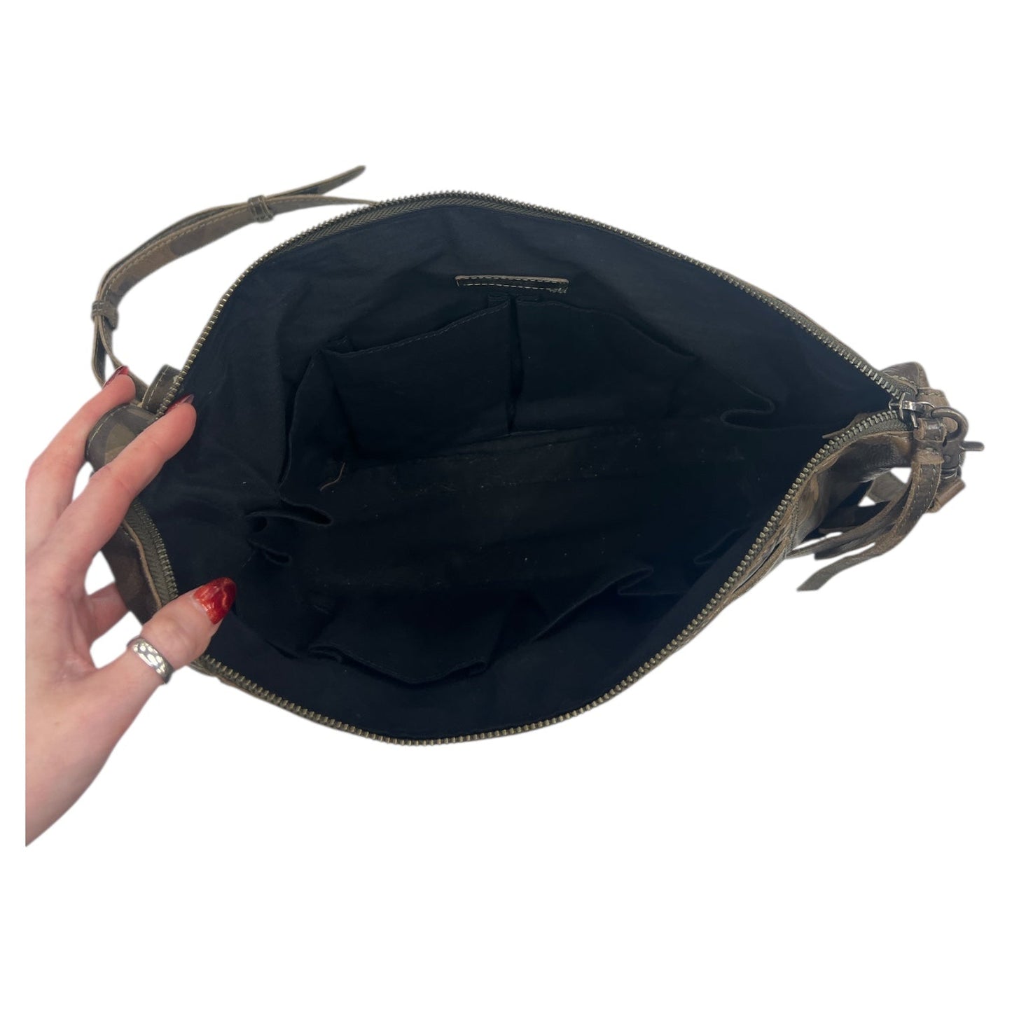 Crossbody Leather By Frye And Co In Green, Size:Medium