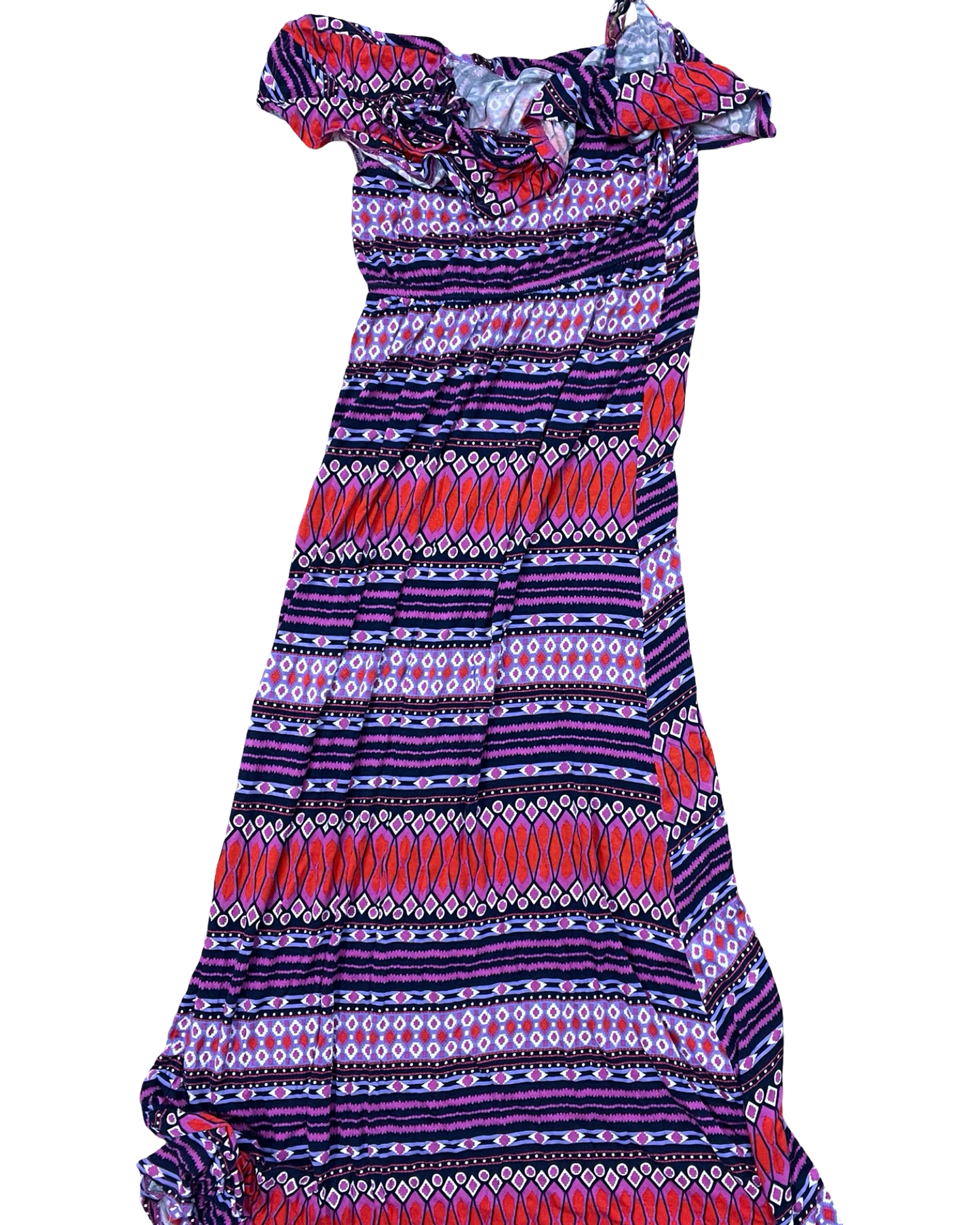 Dress Casual Maxi By Clothes Mentor In Purple & Red, Size:M