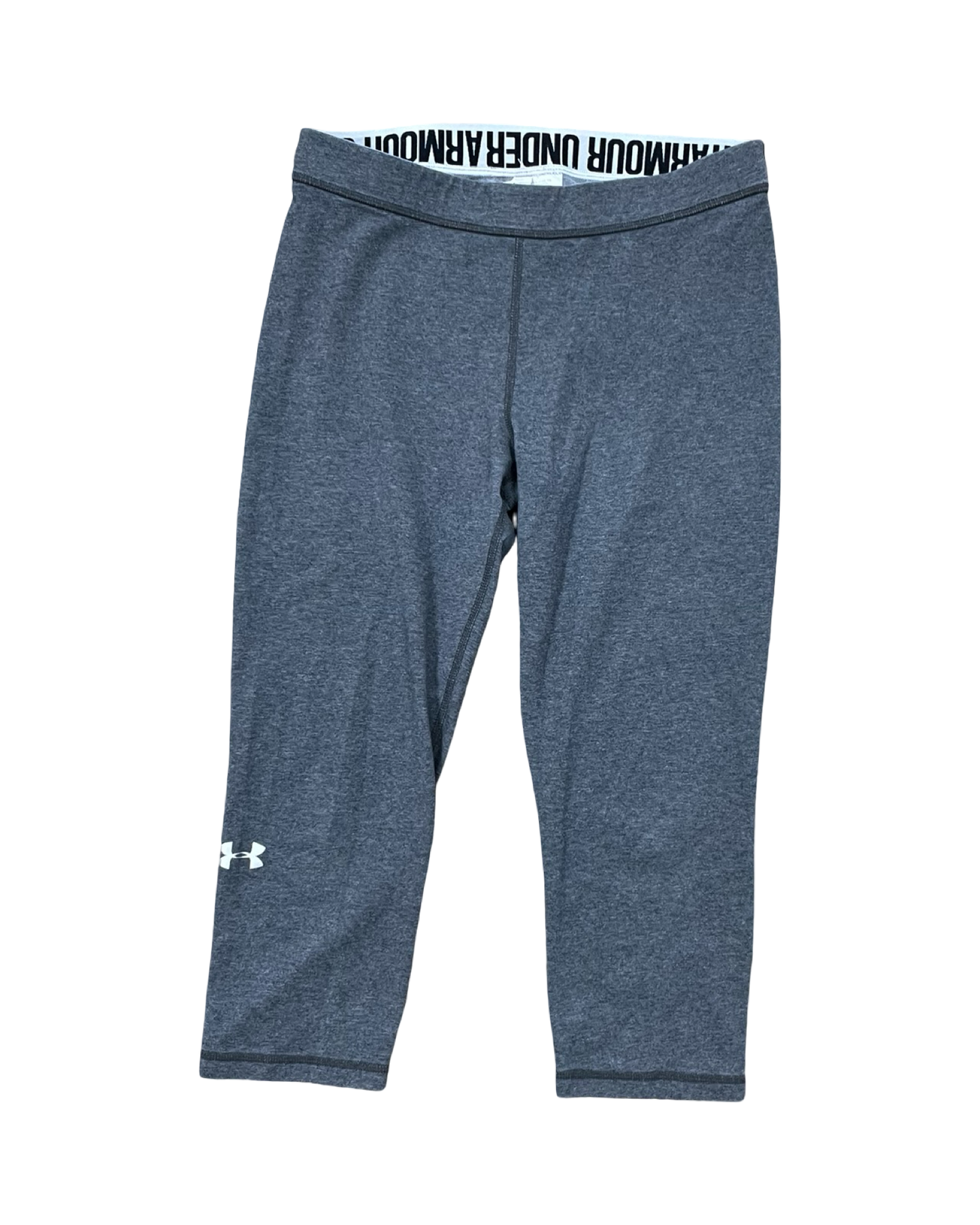 Athletic Capris By Under Armour In Grey, Size:M