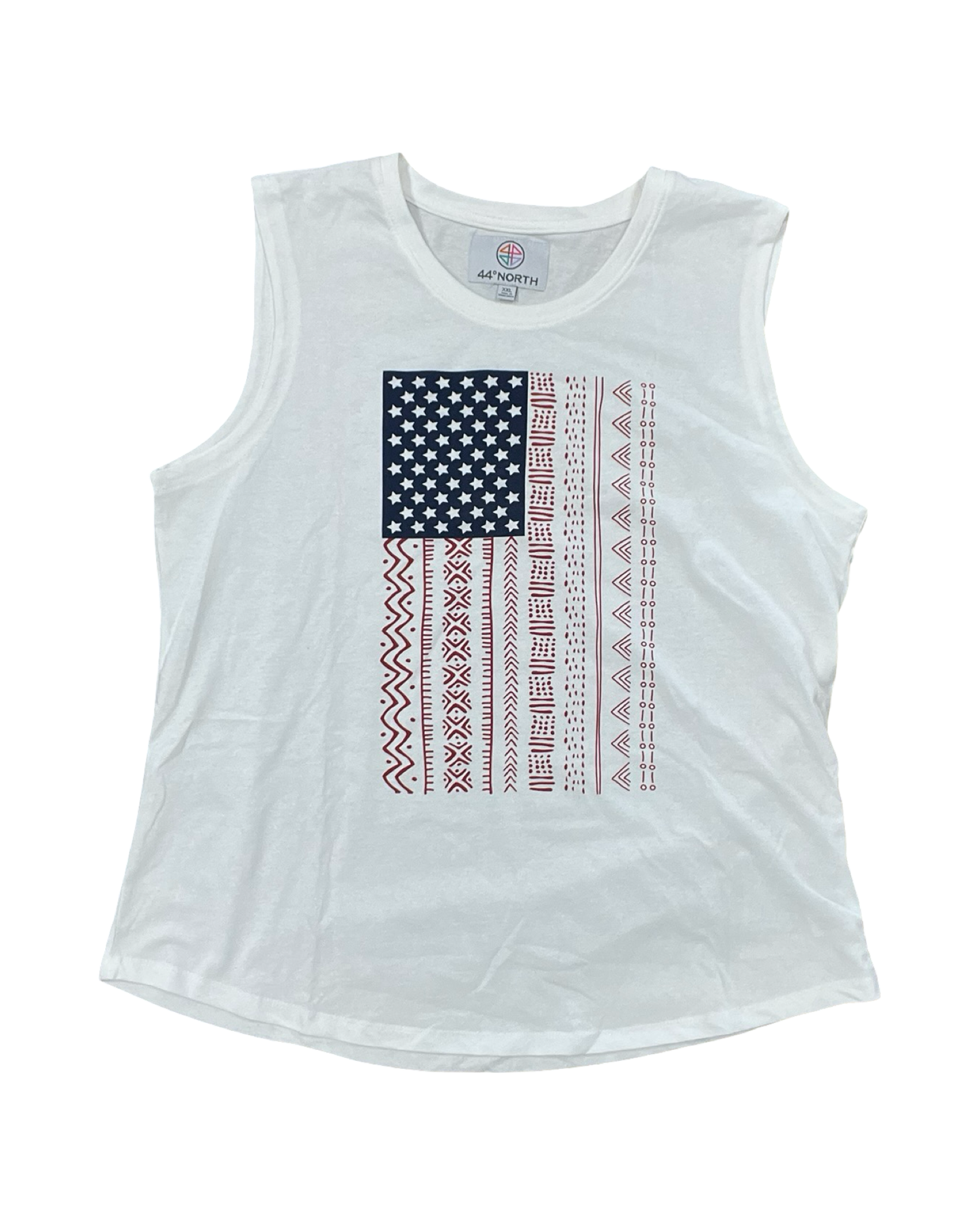 Top Sleeveless By Clothes Mentor In Cream, Size:1X