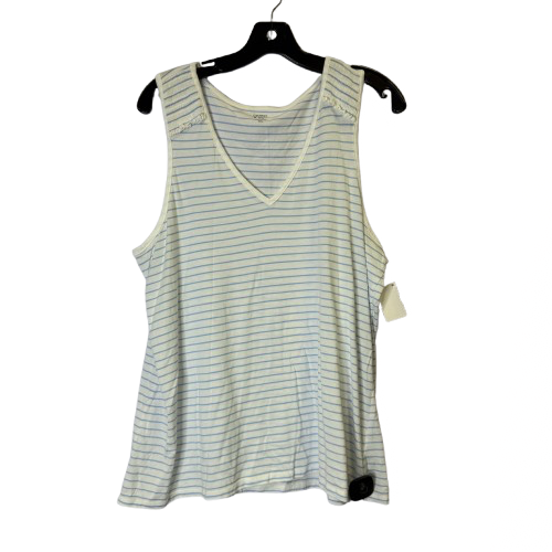 Top Sleeveless By Crown And Ivy In Blue, Size:Xxl
