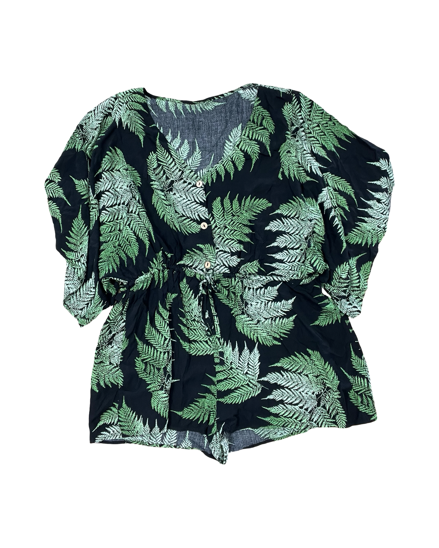 Romper By Clothes Mentor In Black & Green, Size:Xl