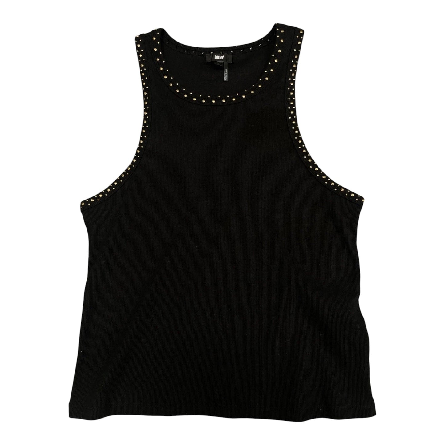 Top Sleeveless By Dkny In Black, Size: L