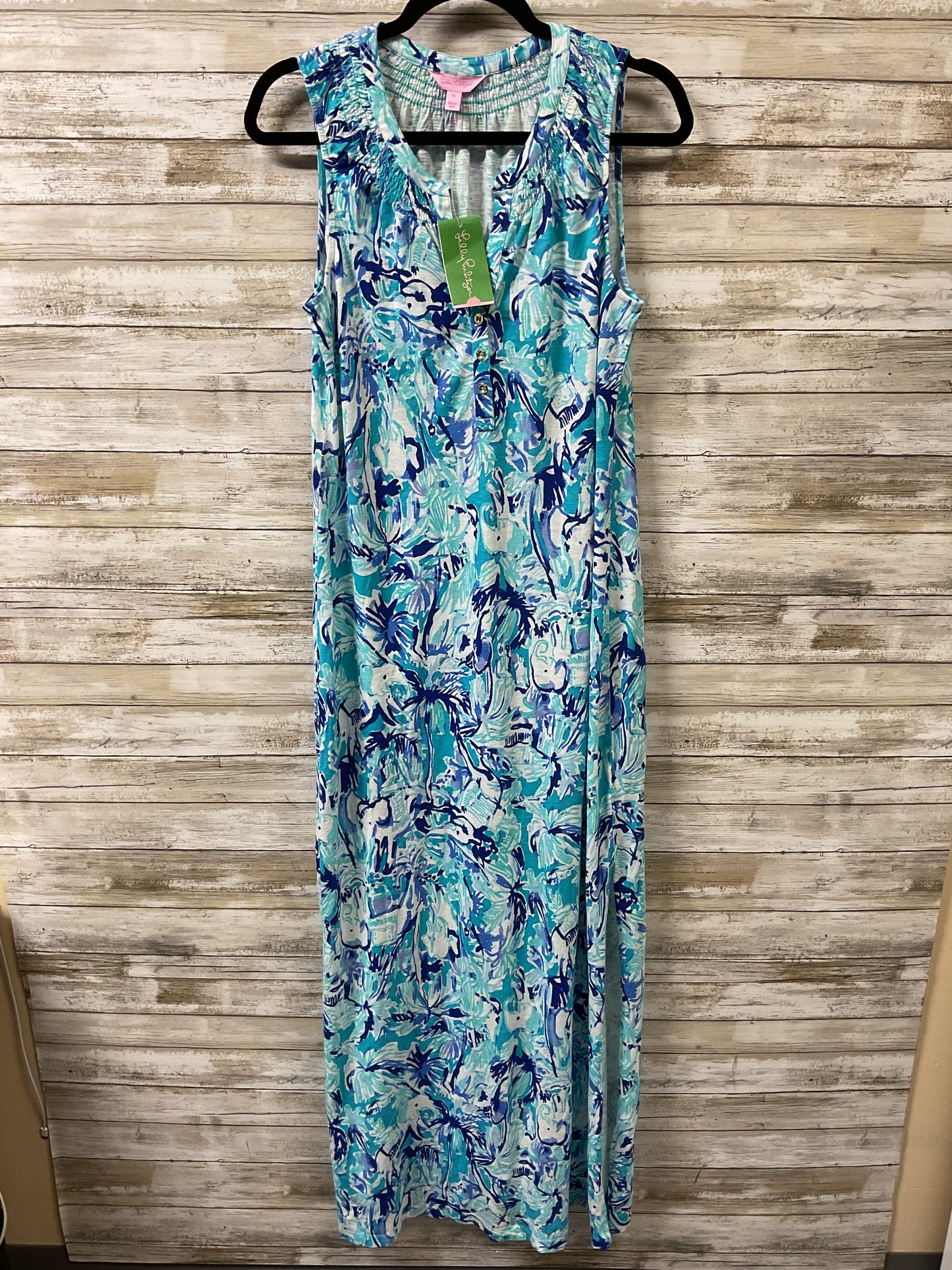 Dress Designer By Lilly Pulitzer In Blue & White, Size:M