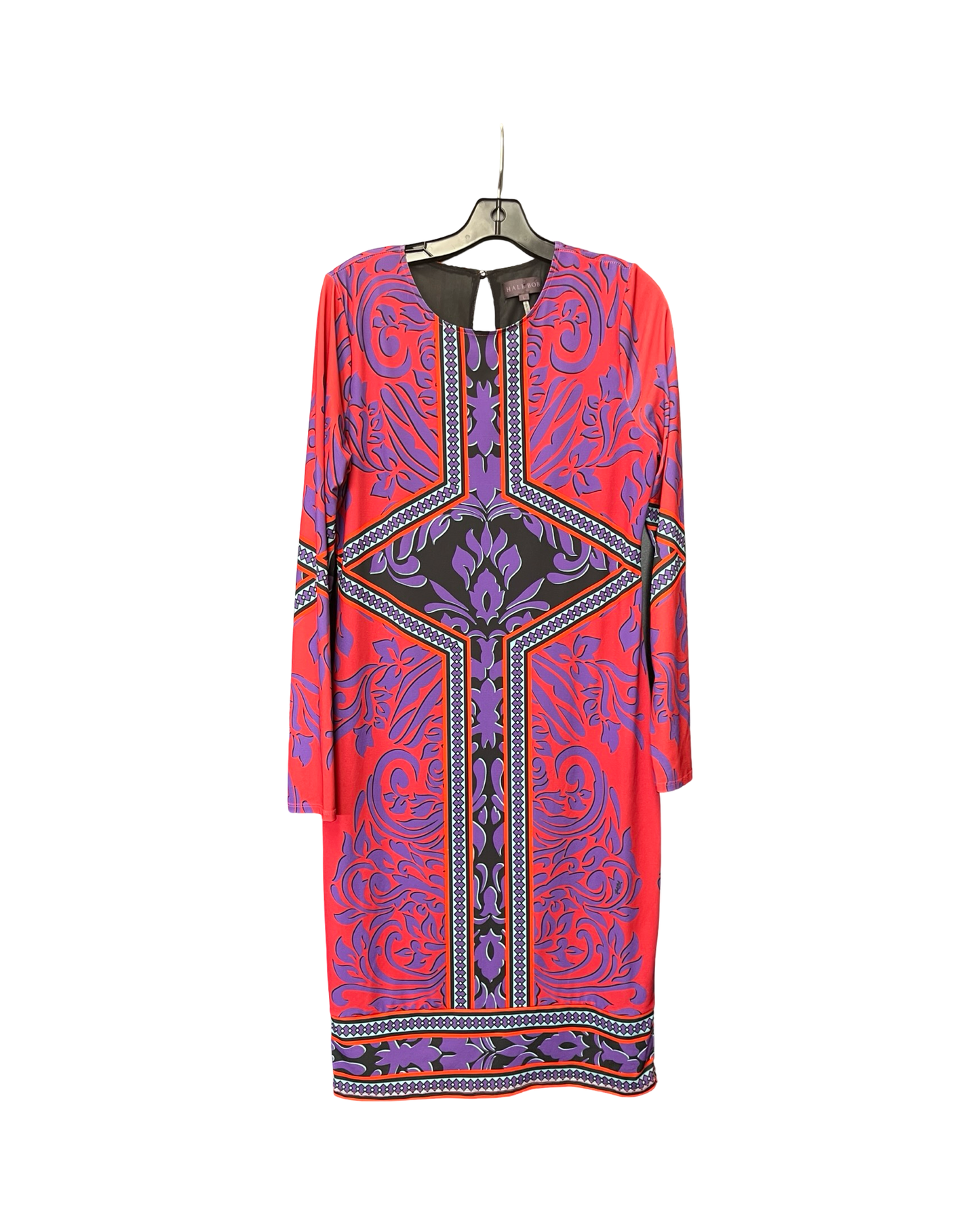 Dress Casual Midi By Hale Bob In Purple & Red, Size:L