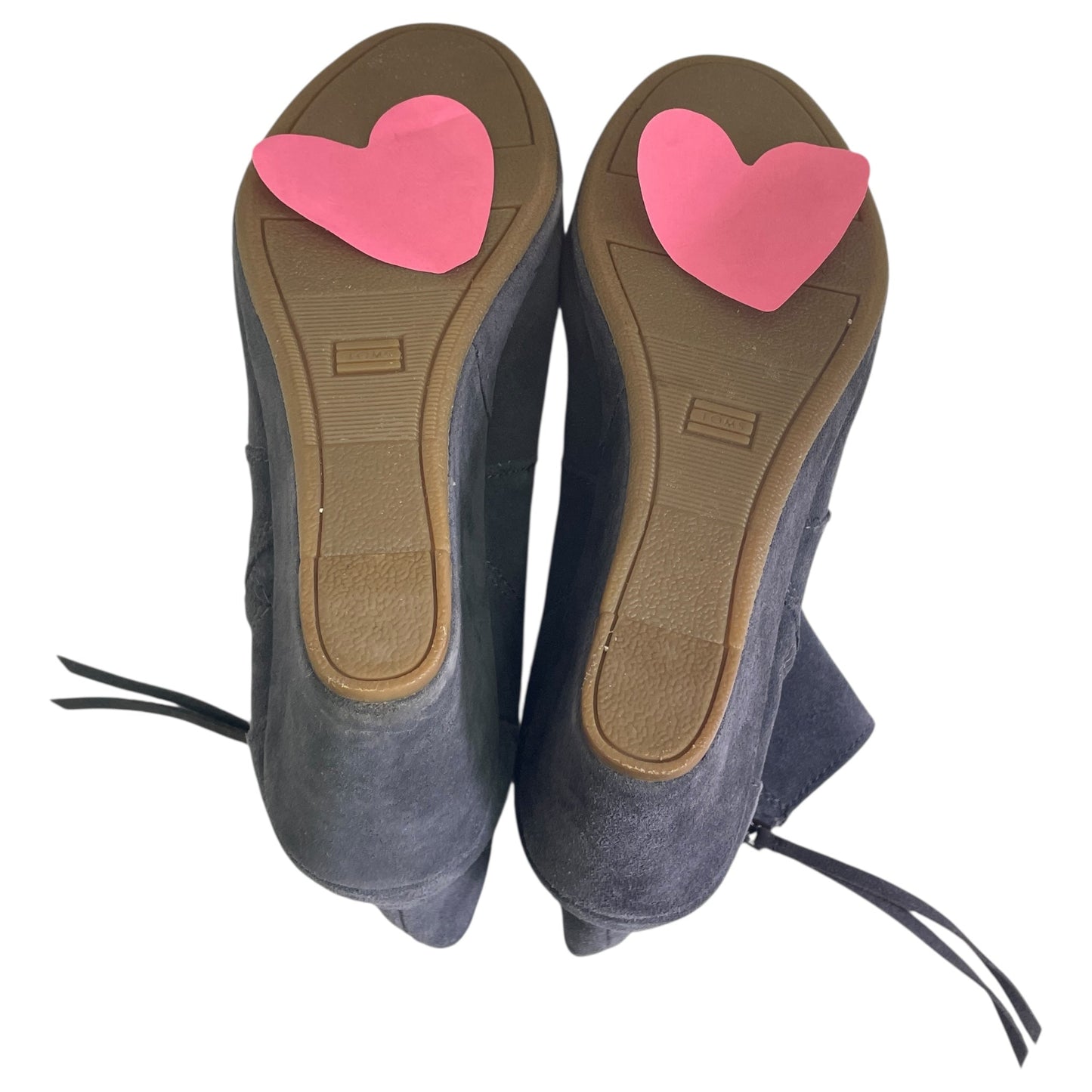 Boots Ankle Heels By Toms In Grey, Size:9