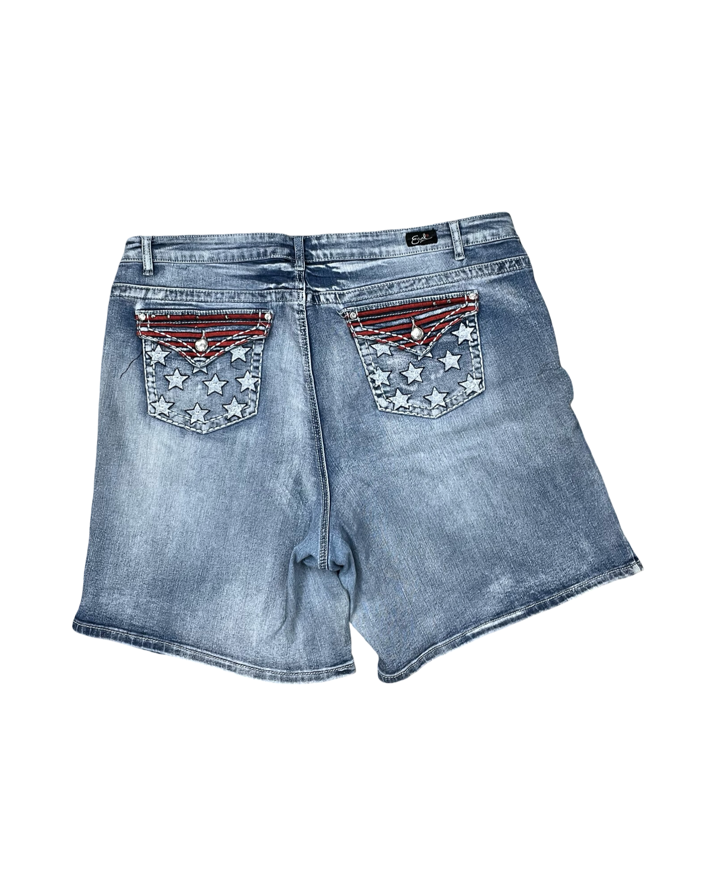 Shorts By Earl Jean In Blue Denim, Size:20