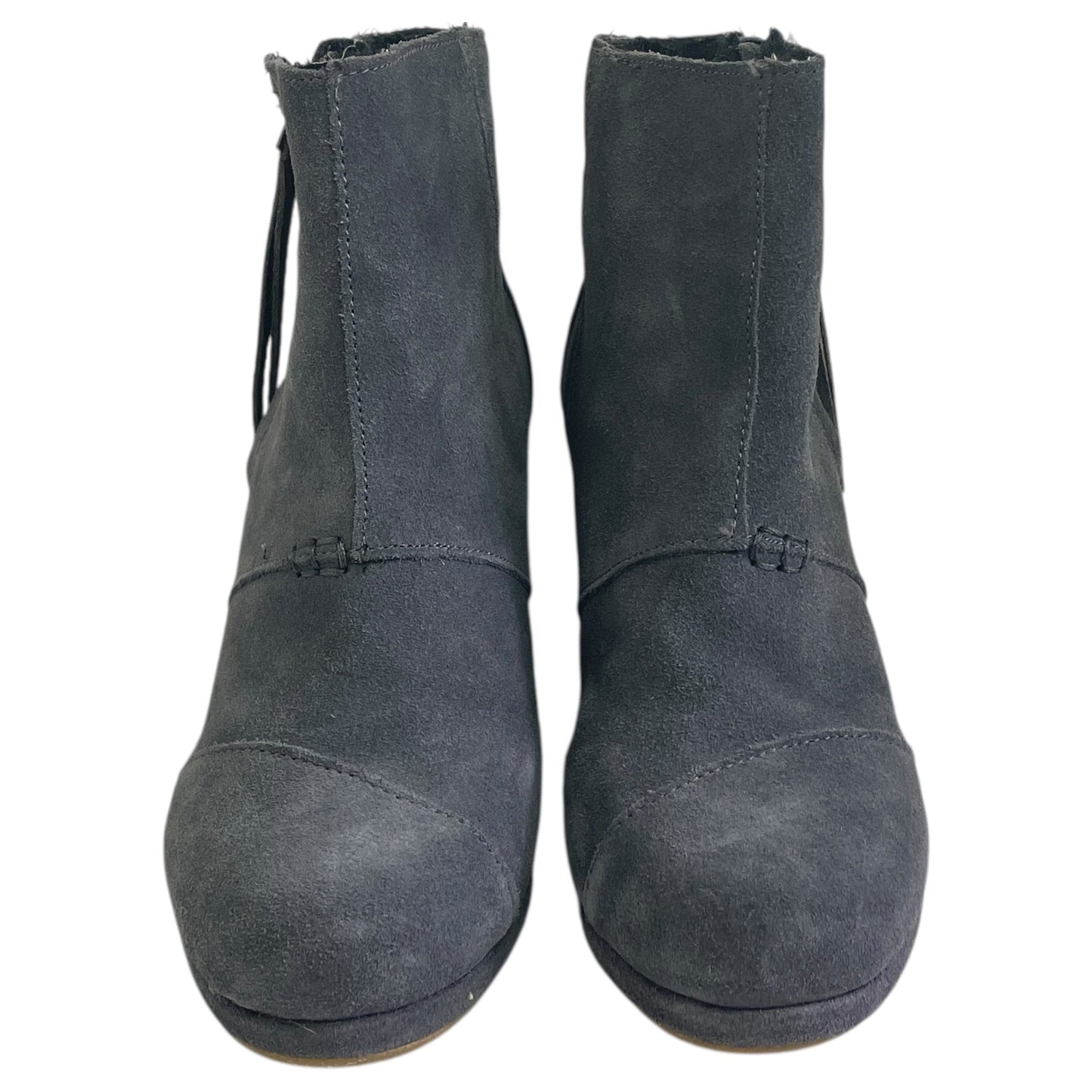 Boots Ankle Heels By Toms In Grey, Size:9