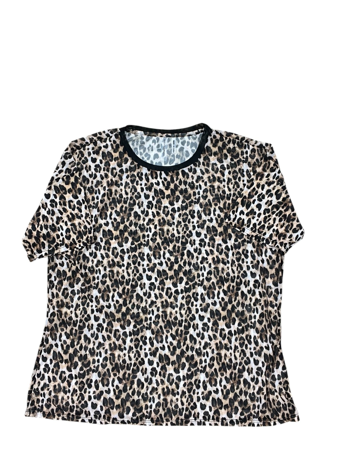 Top Ss By Clothes Mentor In Animal Print, Size:S