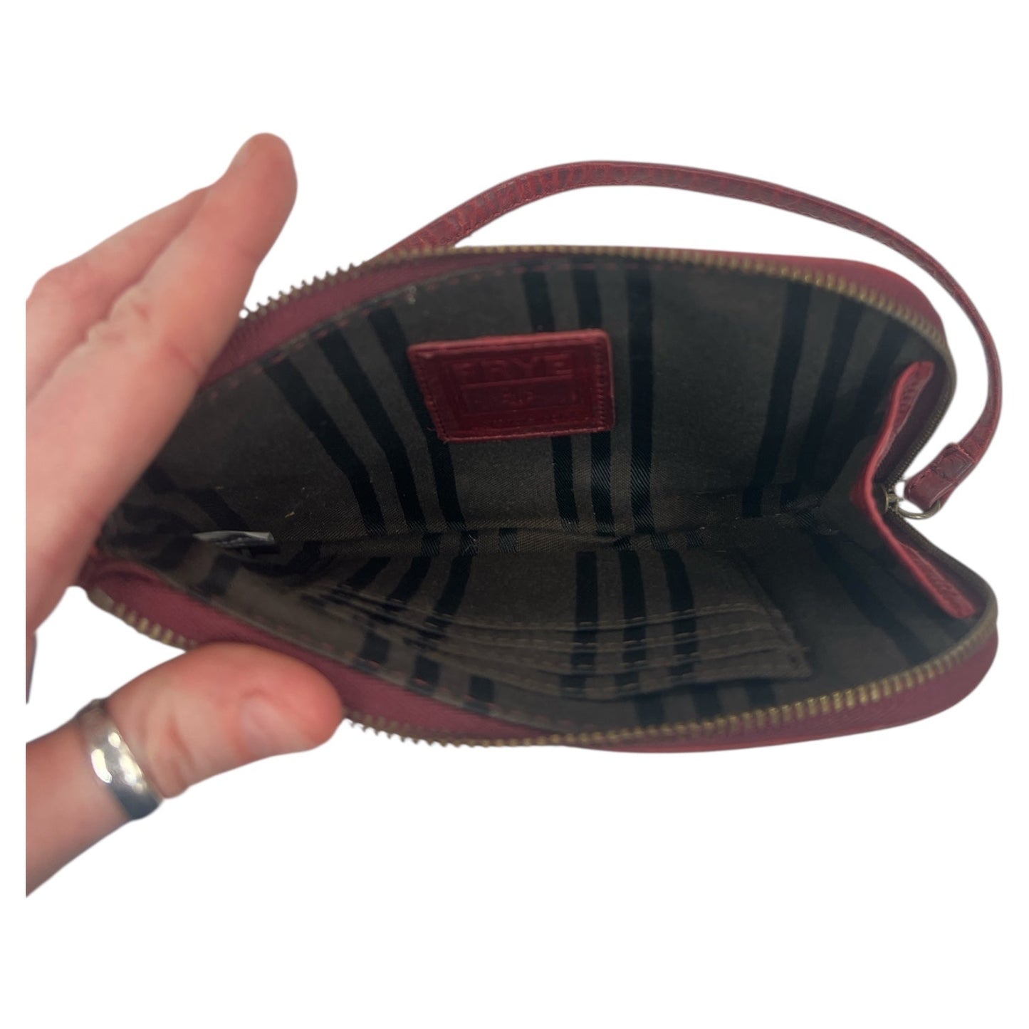 Coin Purse Designer By Frye In Red, Size:Medium