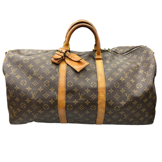 Duffle And Weekender Luxury Designer By Louis Vuitton In Brown, Size:Large