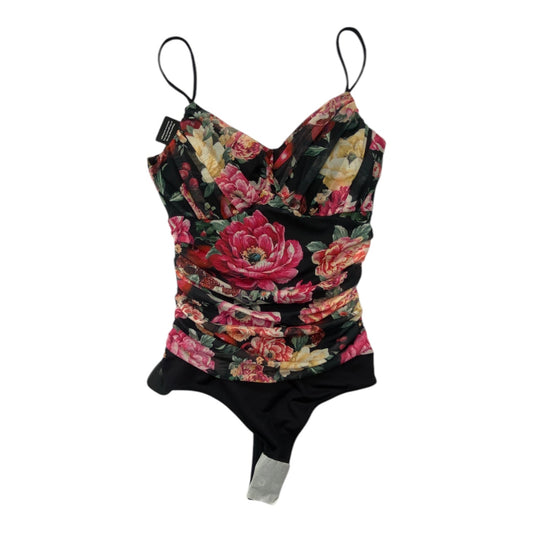 Bodysuit By Express In Floral Print, Size:S
