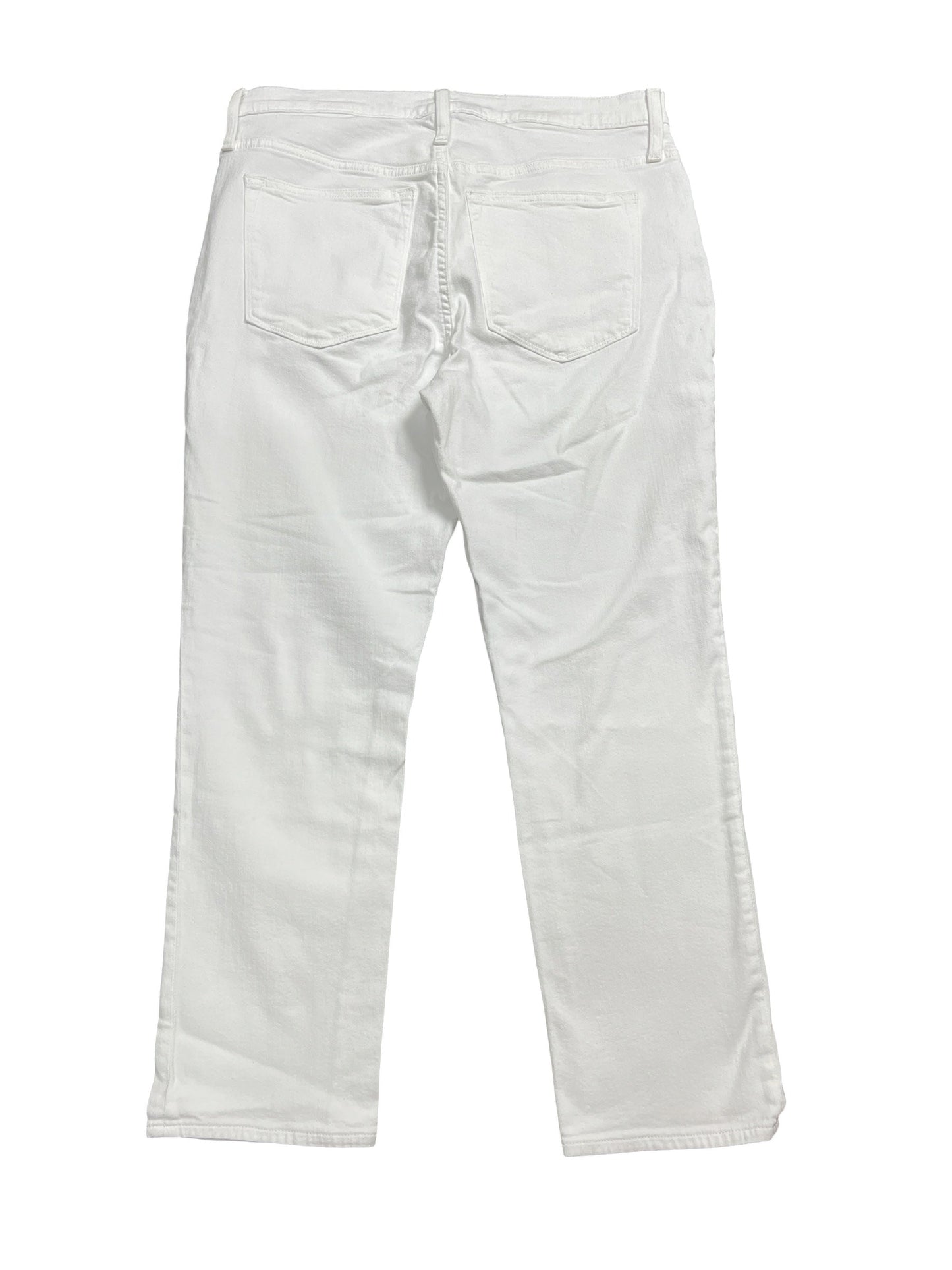 Jeans Straight By J. Crew In White Denim, Size:12