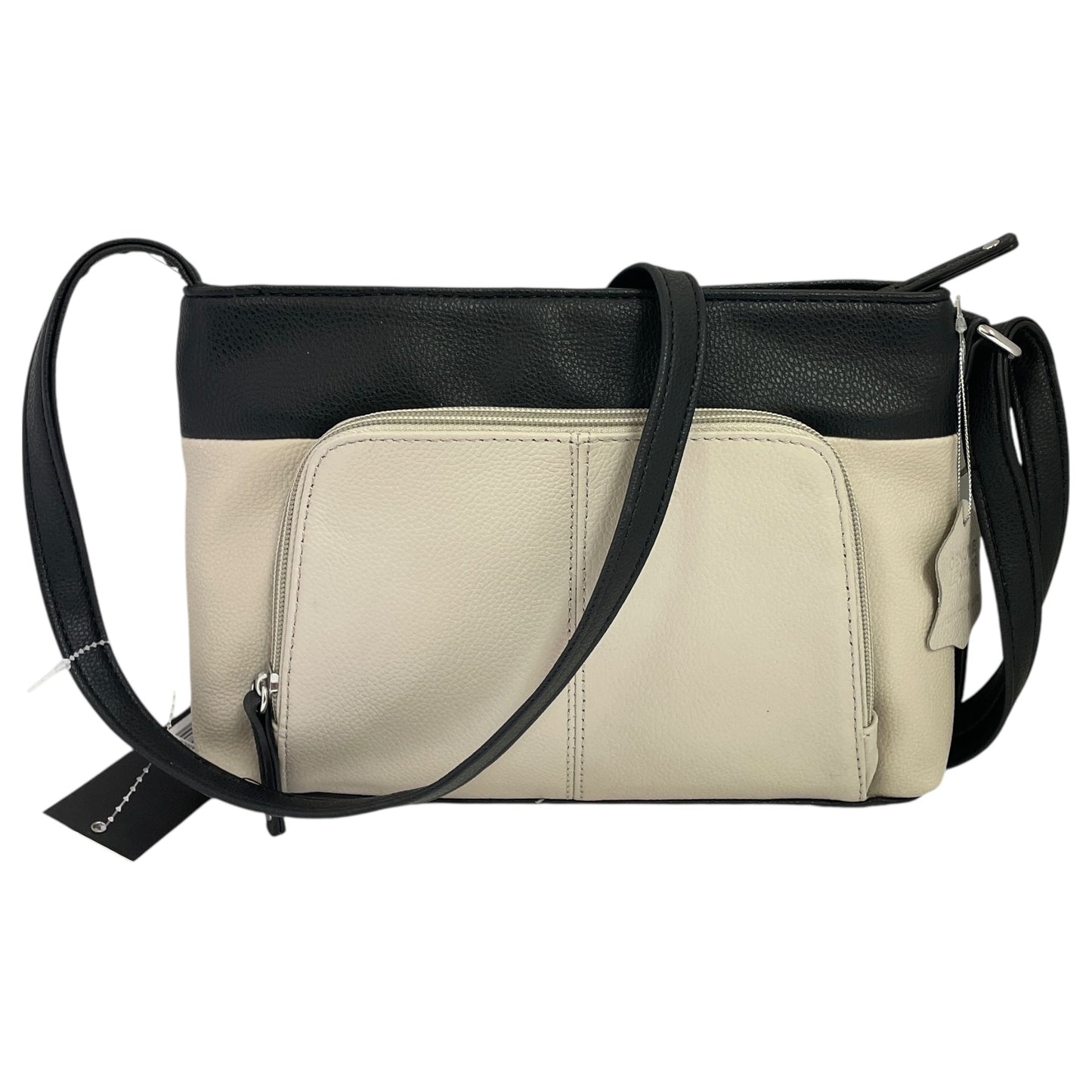 Crossbody Leather By Tignanello  Purses In Taupe, Size:Small