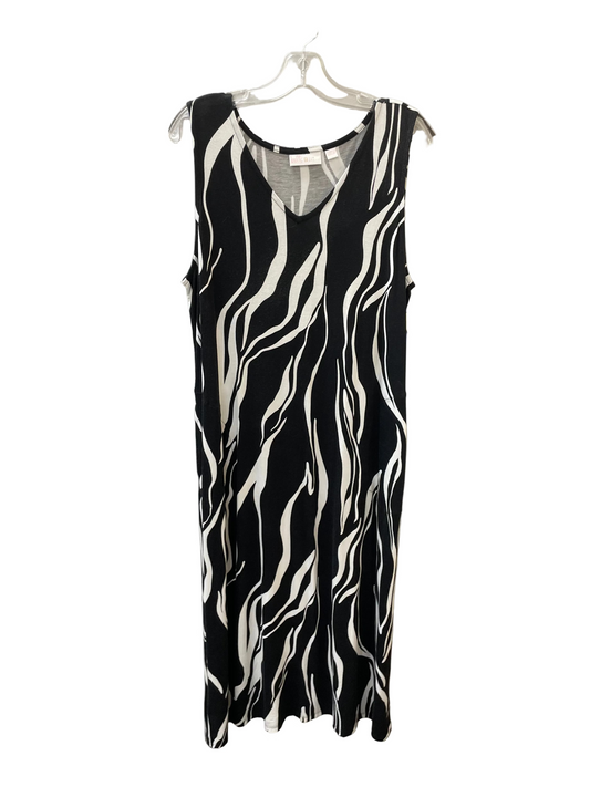 Dress Casual Maxi By Belle By Kim Gravel In Black & White, Size:Lp