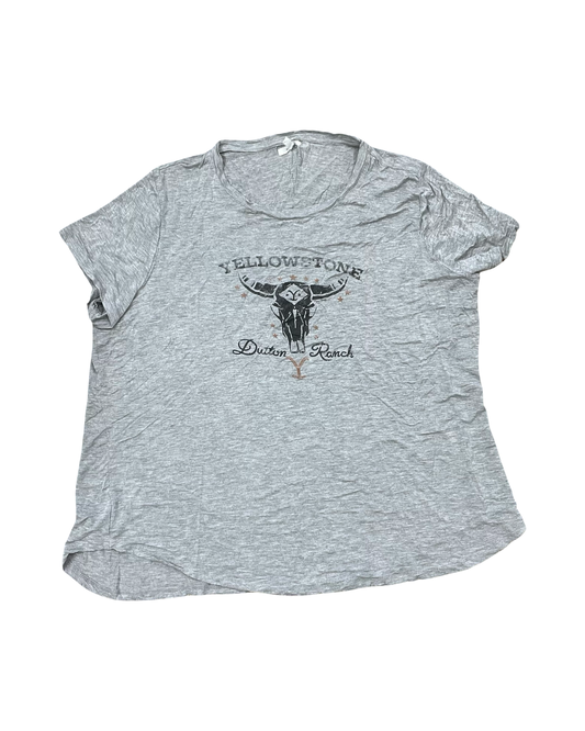 Top Ss Basic By Maurices In Grey, Size:1X