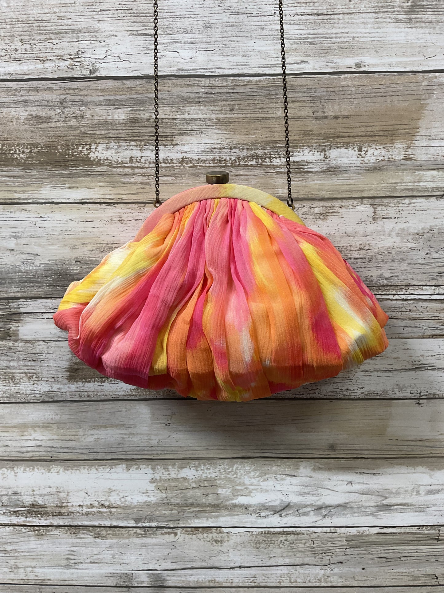 Crossbody By Cmb In Pink & Yellow, Size:Small