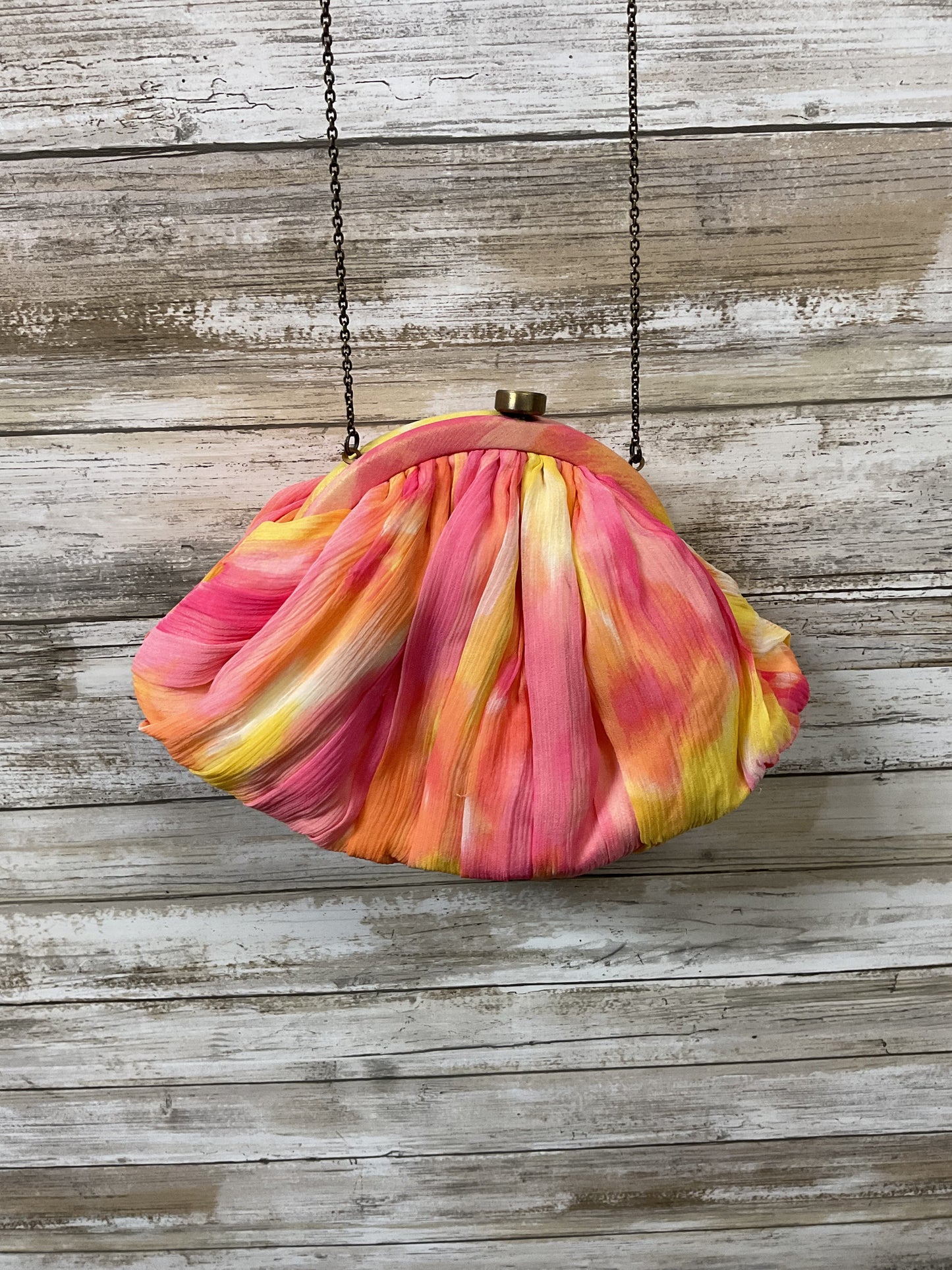 Crossbody By Cmb In Pink & Yellow, Size:Small