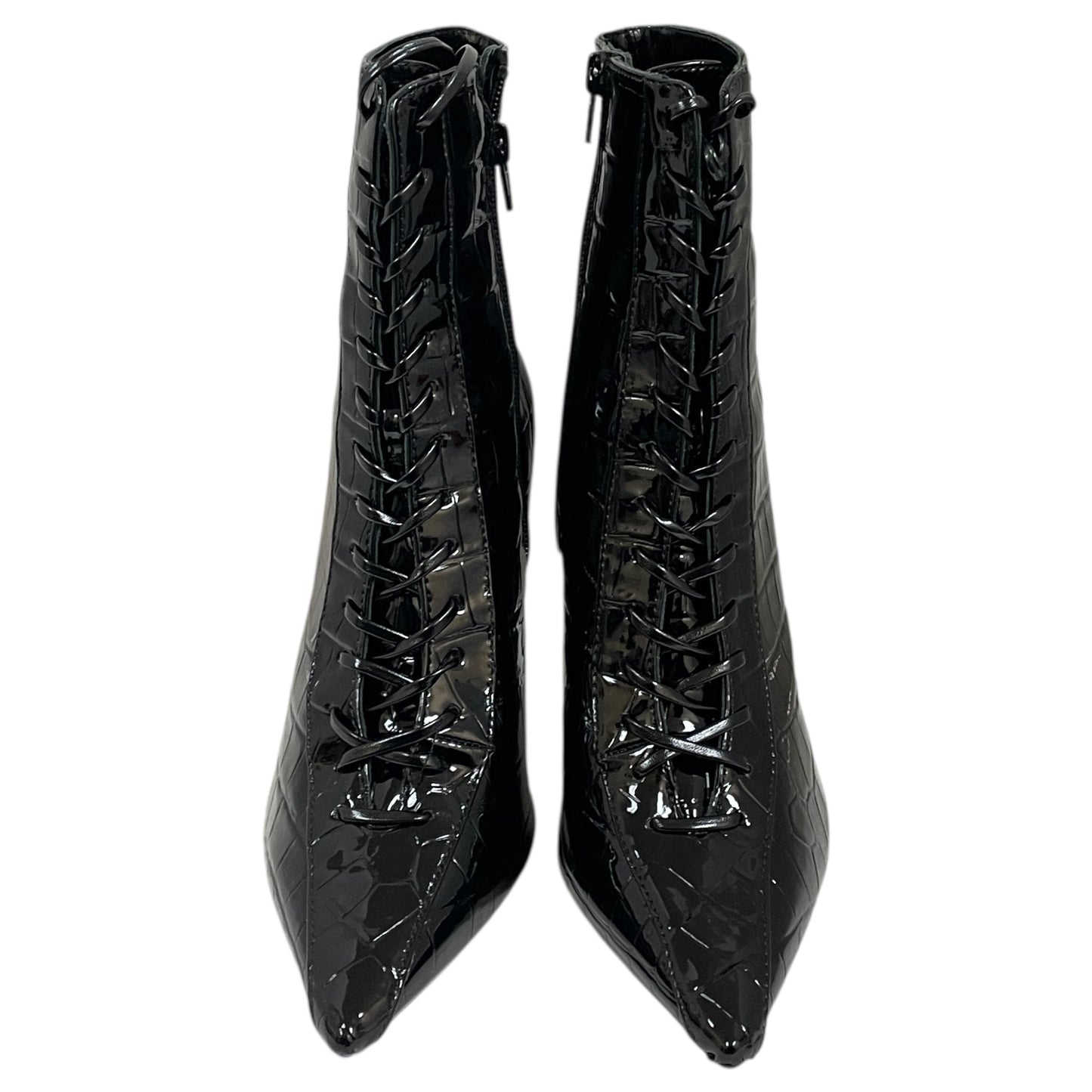 Boots Ankle Heels By Inc In Black, Size:7