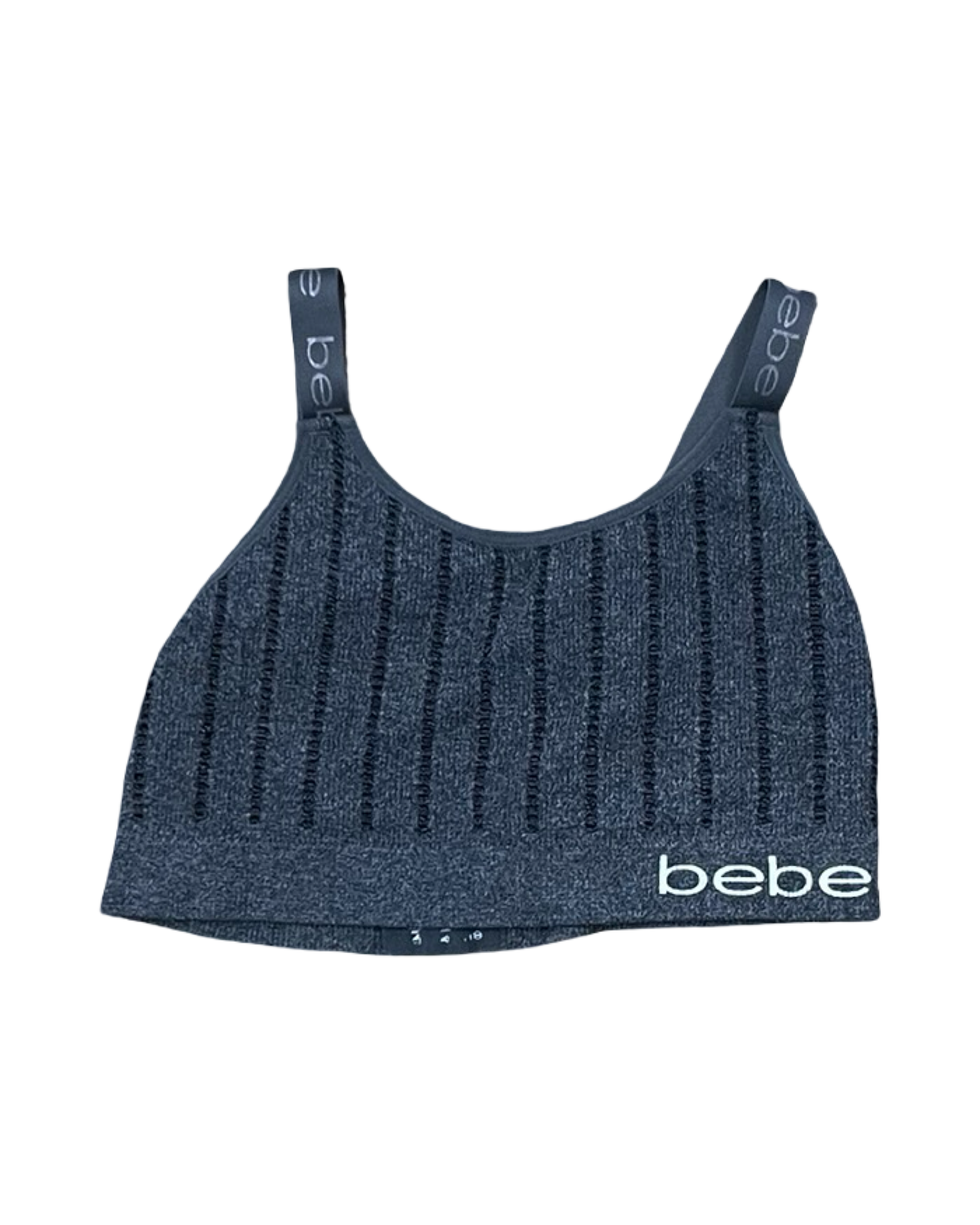 Athletic Bra By Bebe In Grey, Size:L