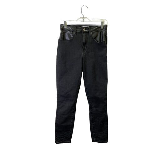 Jeans Skinny By Abercrombie And Fitch In Black Denim, Size:6