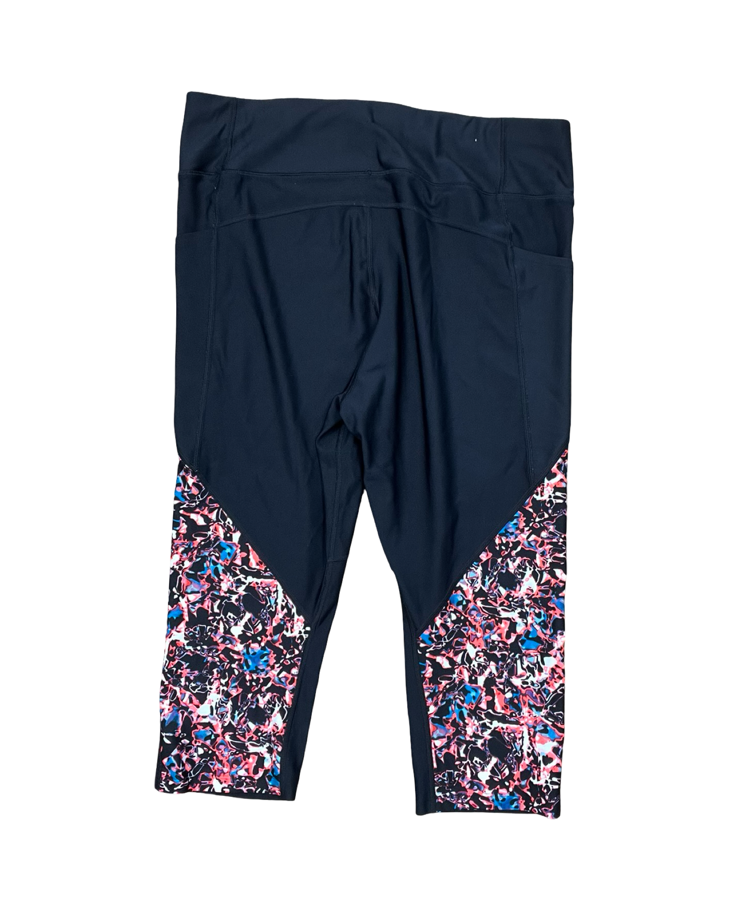 Athletic Leggings Capris By Under Armour In Black, Size:2X