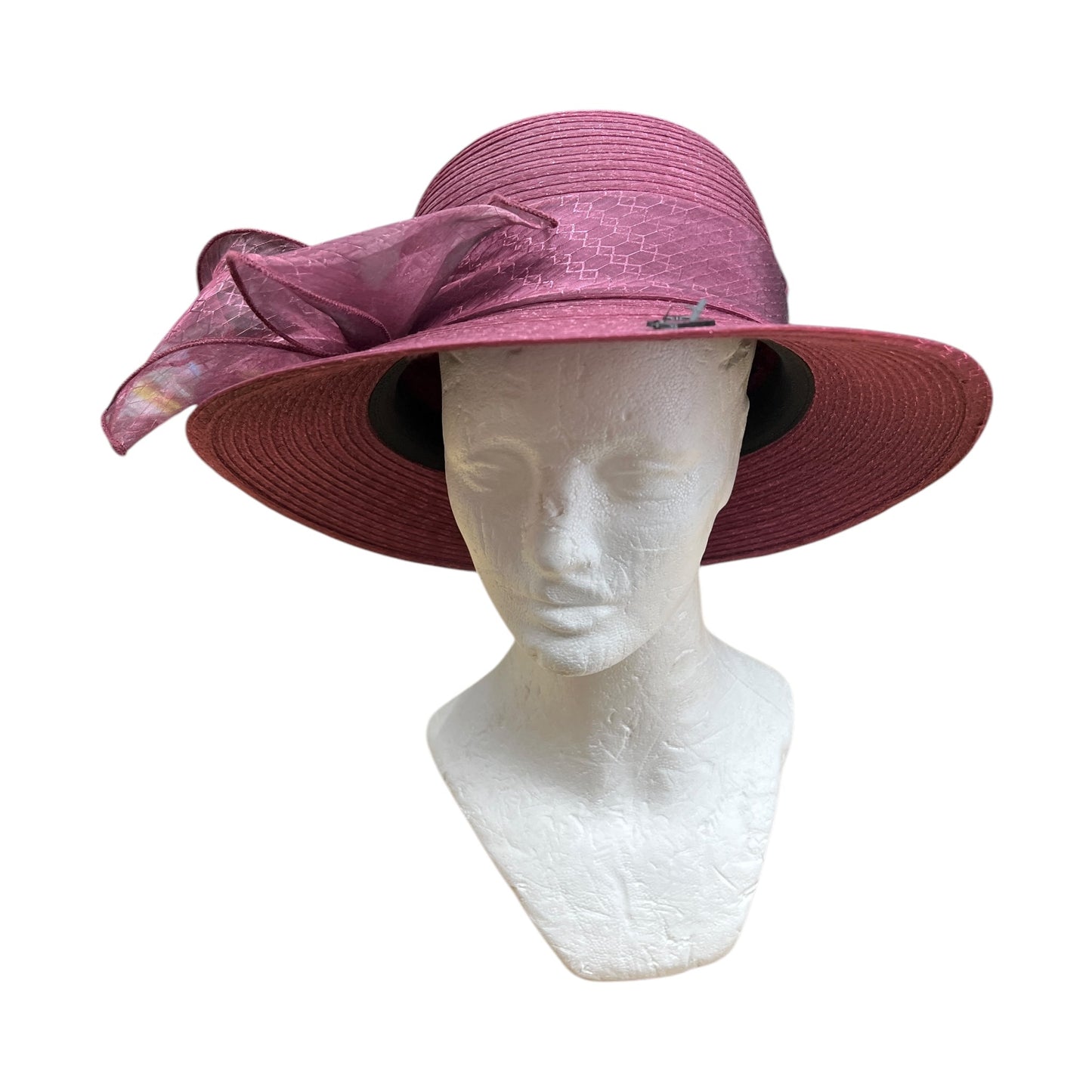 Hat Other By Ellen Tracy In Maroon