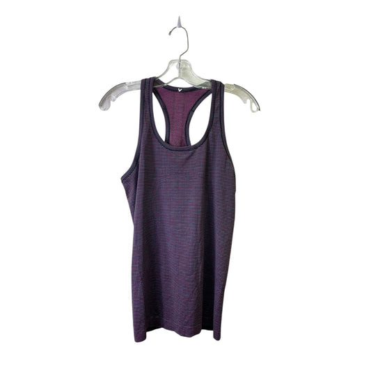 Athletic Tank Top By Lululemon In Black & Pink, Size:S