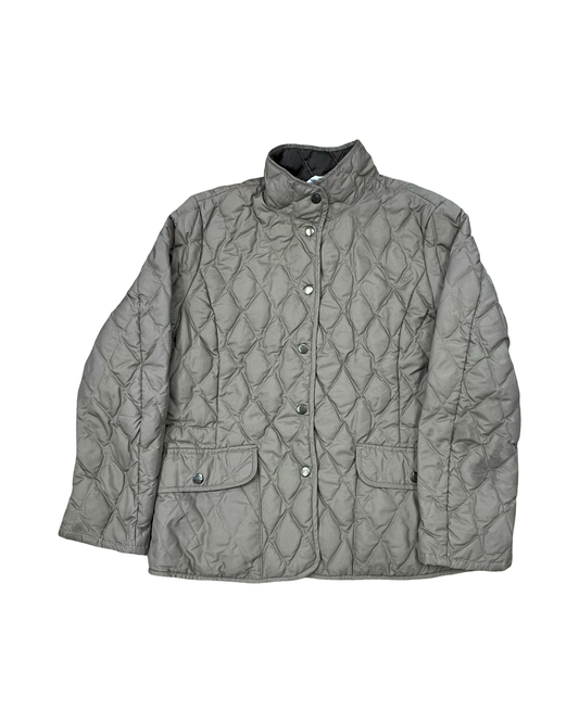 Jacket Puffer & Quilted By Eddie Bauer In Tan, Size:M