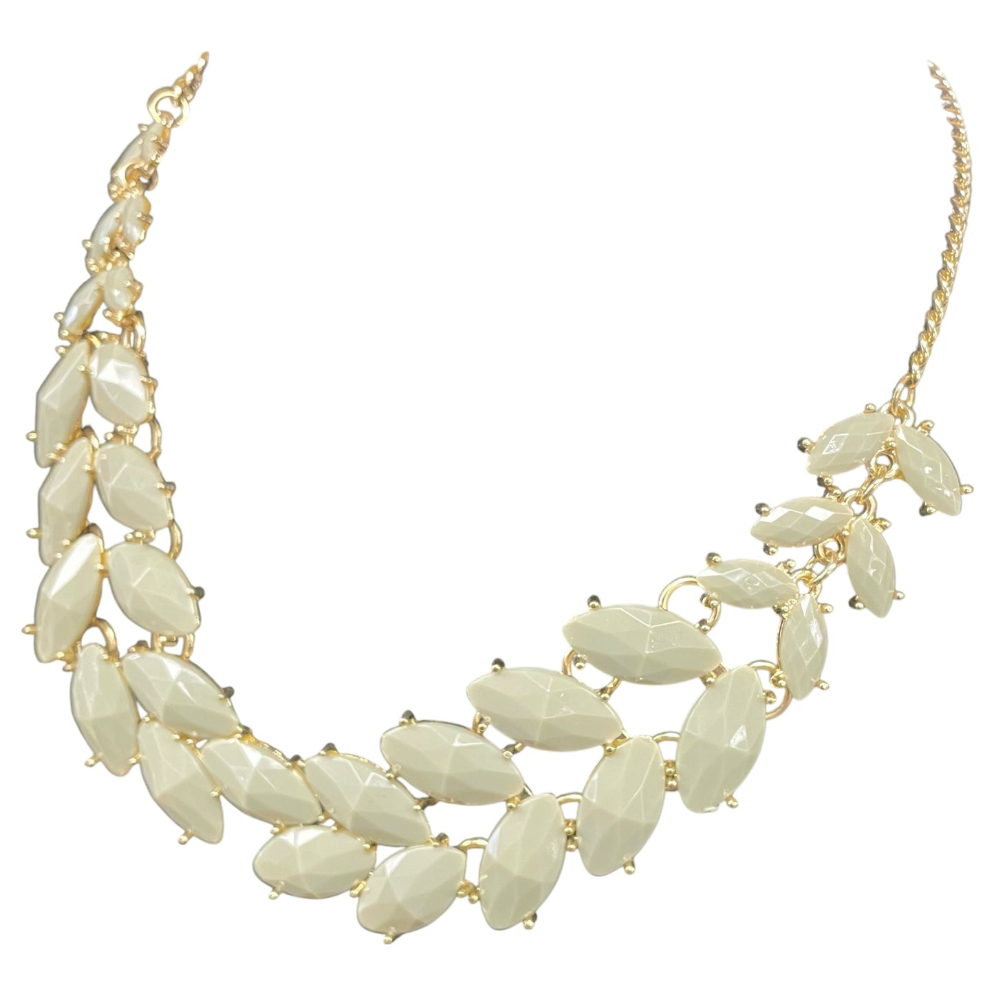 Necklace Statement By Cmc In Gold & Grey