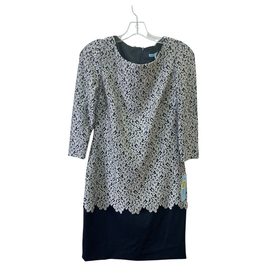 Dress Work By Antonio Melani In Black & White, Size:Xs